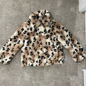 Leopard print coat